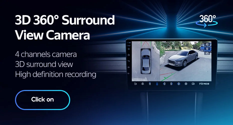 TEYES CC3 RAV4 — 2K GPS, Android 10, Multimedia