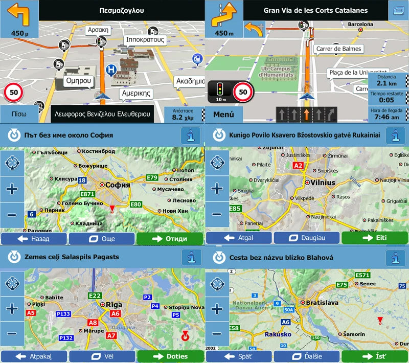 GPS Navigator 7" — 2026 Maps, Truck, Caravan