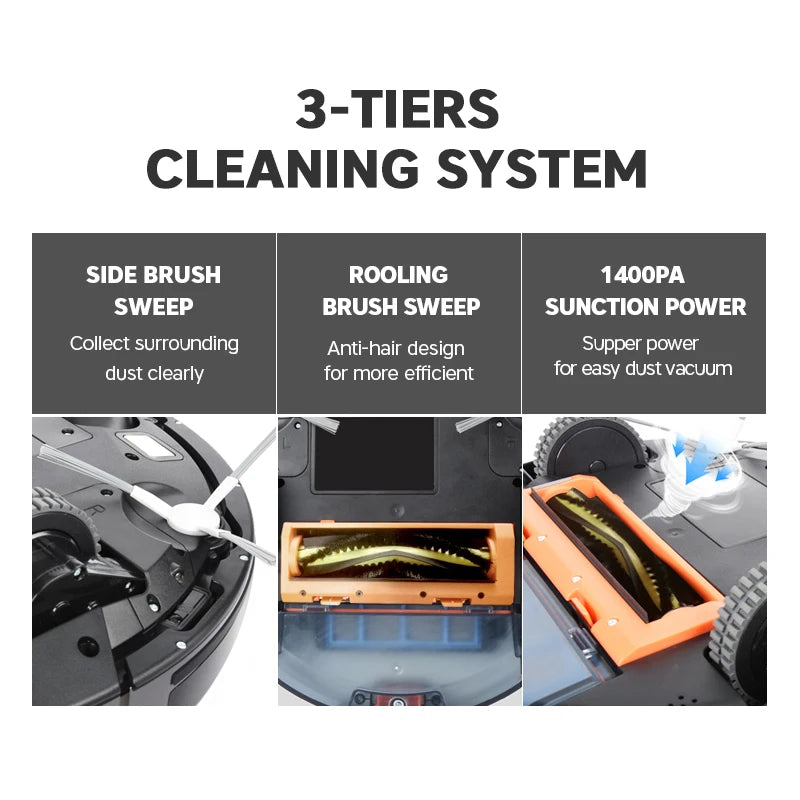 Robot Vacuum Cleaner — Large Tank, Pet Hair