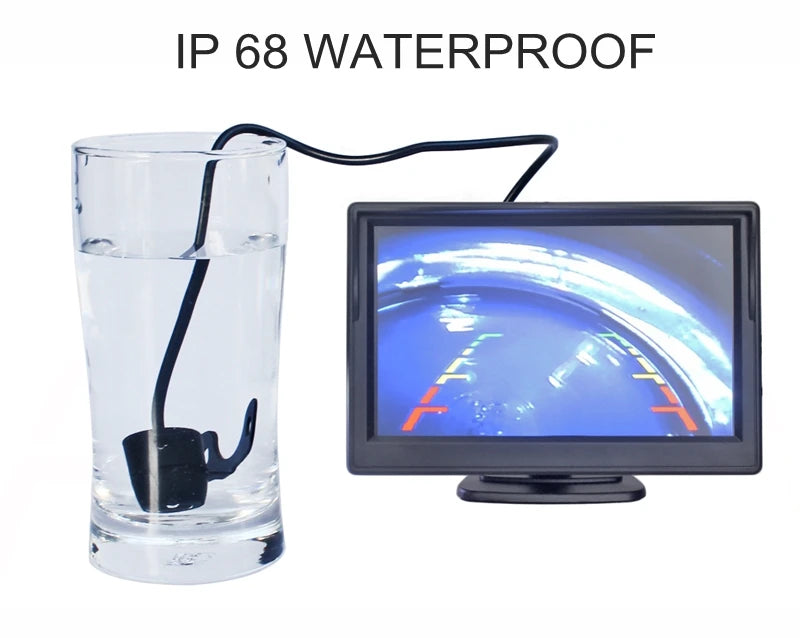 DIYKIT 5" Monitor — Backup Camera, Parking Assist