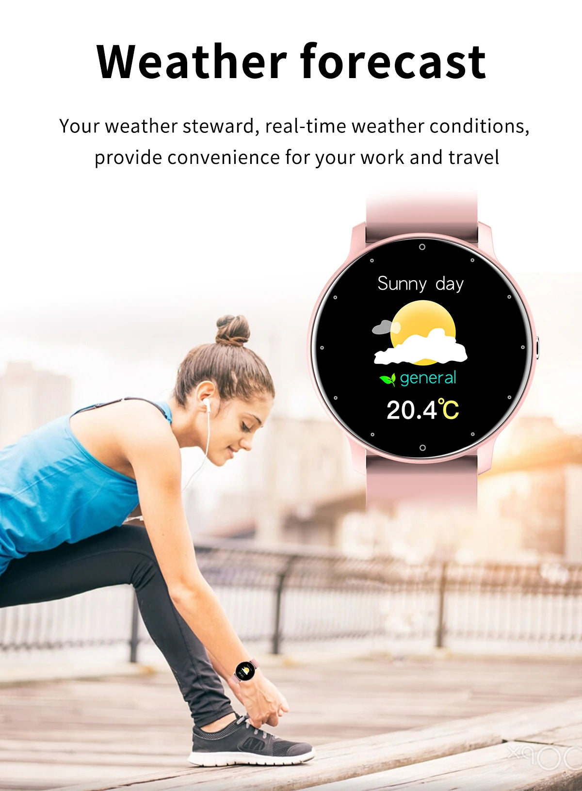 LIGE Smartwatch — IP67, Bluetooth Calling