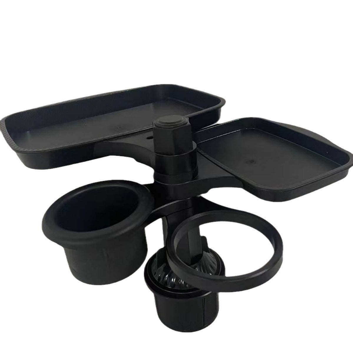 360° Rotating Car Tray & Cup Holder | Multifunctional In-Car Dining Table