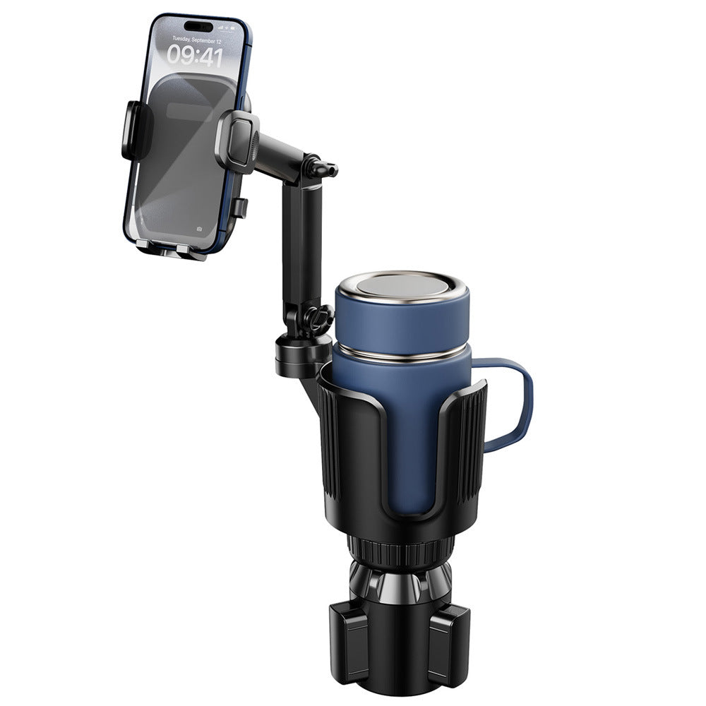 2-in-1 Car Cup Holder & Phone Mount | Centre Console Organiser