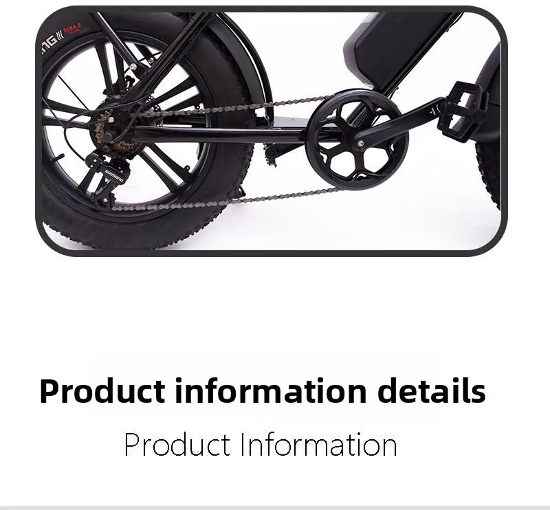 Mountain E-Bike — 500W Motor, 48V Battery