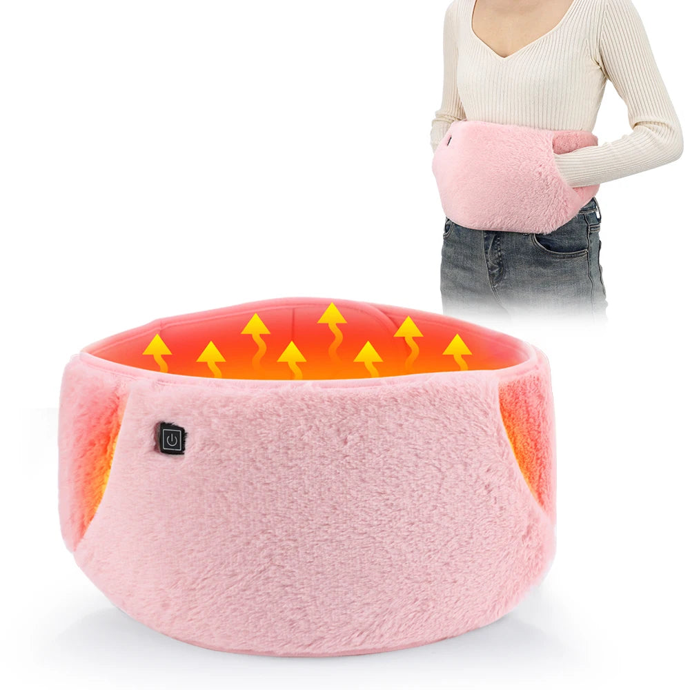 3 Levels Electric Graphene Heating Pad Cold-Proof Uterine Belt Cold-Proof Hand Waist Warming Pad USB Recharging Abdominal Warmer