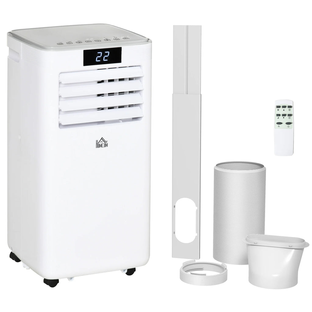 HOMCOM 7000 BTU Mobile Air Conditioner Indoor Portable AC Unit, White