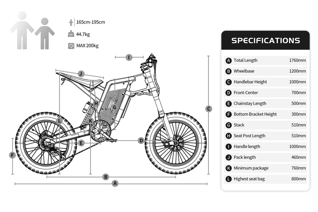 EKXBike X21 Readygo — 2000W, 48V35AH, Fat Tires