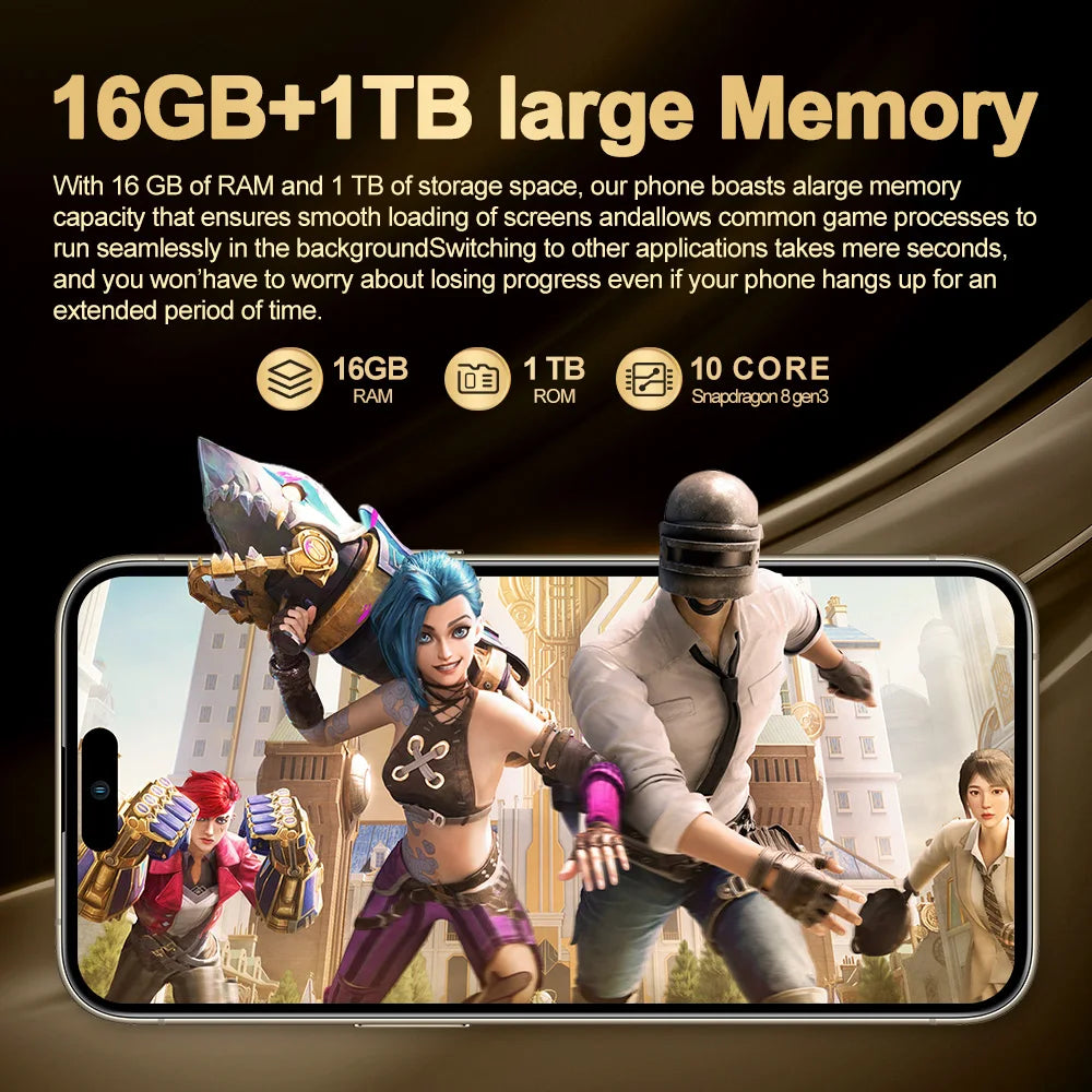 i16 Pro Max Display — AMOLED, Touch Screen
