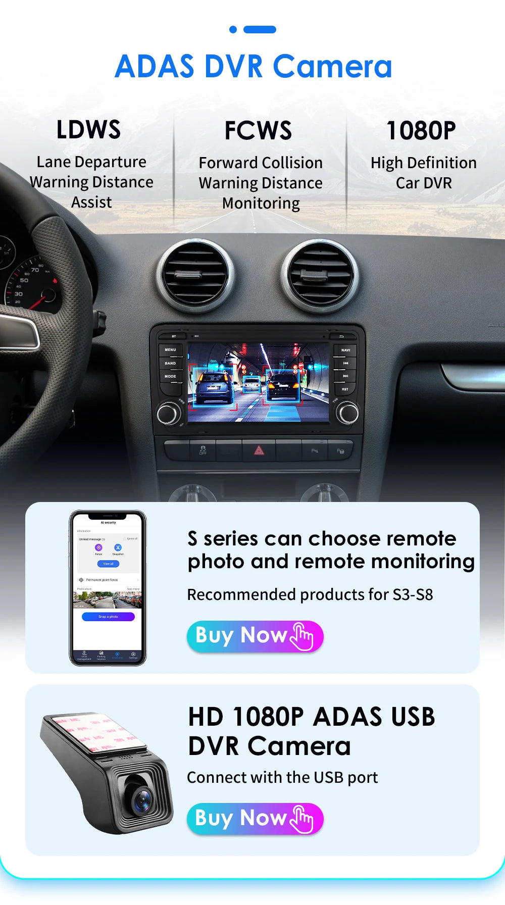 Hizpo Audi A3 — Android Auto, CarPlay, GPS