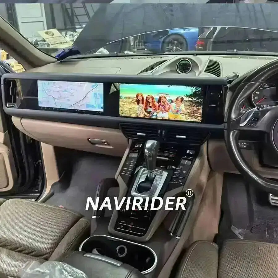 Yes 24.6" Dual Screen 256GB Android 15 For Porsche Cayenne 2010-2017 Carplay Radio Android Auto Stereo Multimedia Video Player
