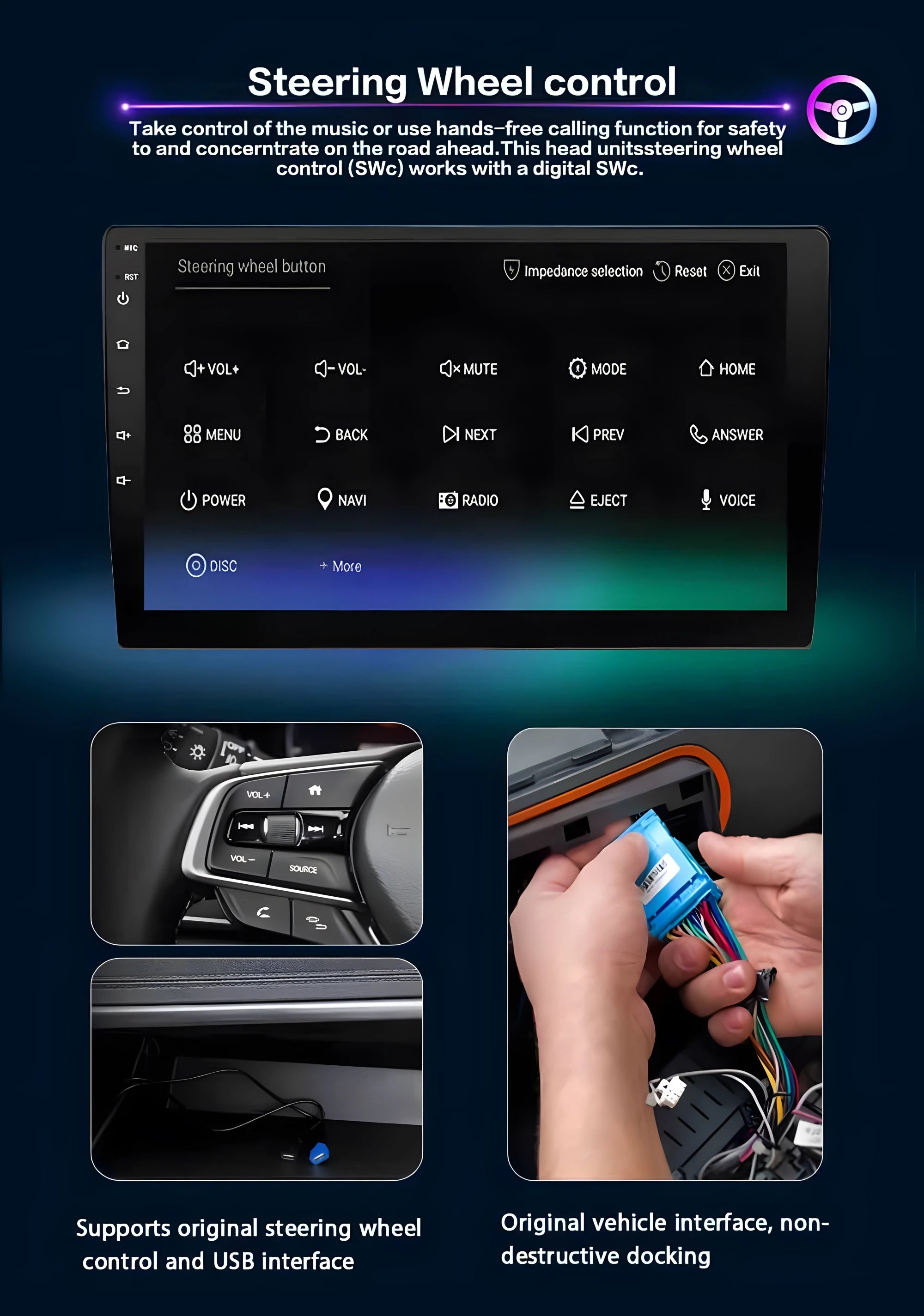 Isuzu D-Max Autoradio — Wireless CarPlay, Android Auto