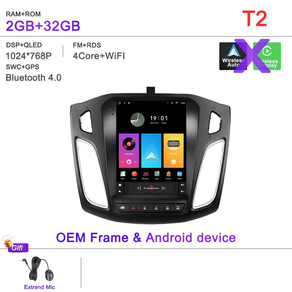 Ford Focus 3 Android 16 — GPS, Dash Cam
