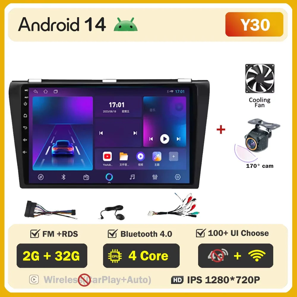 Mazda 3 — Android 16, CarPlay, GPS