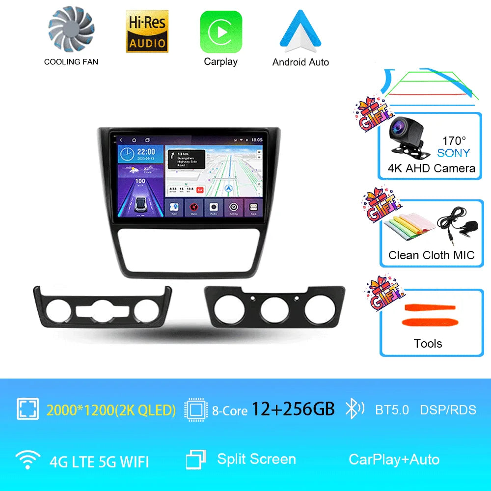 Skoda Yeti Android 16 — 4G, CarPlay, GPS