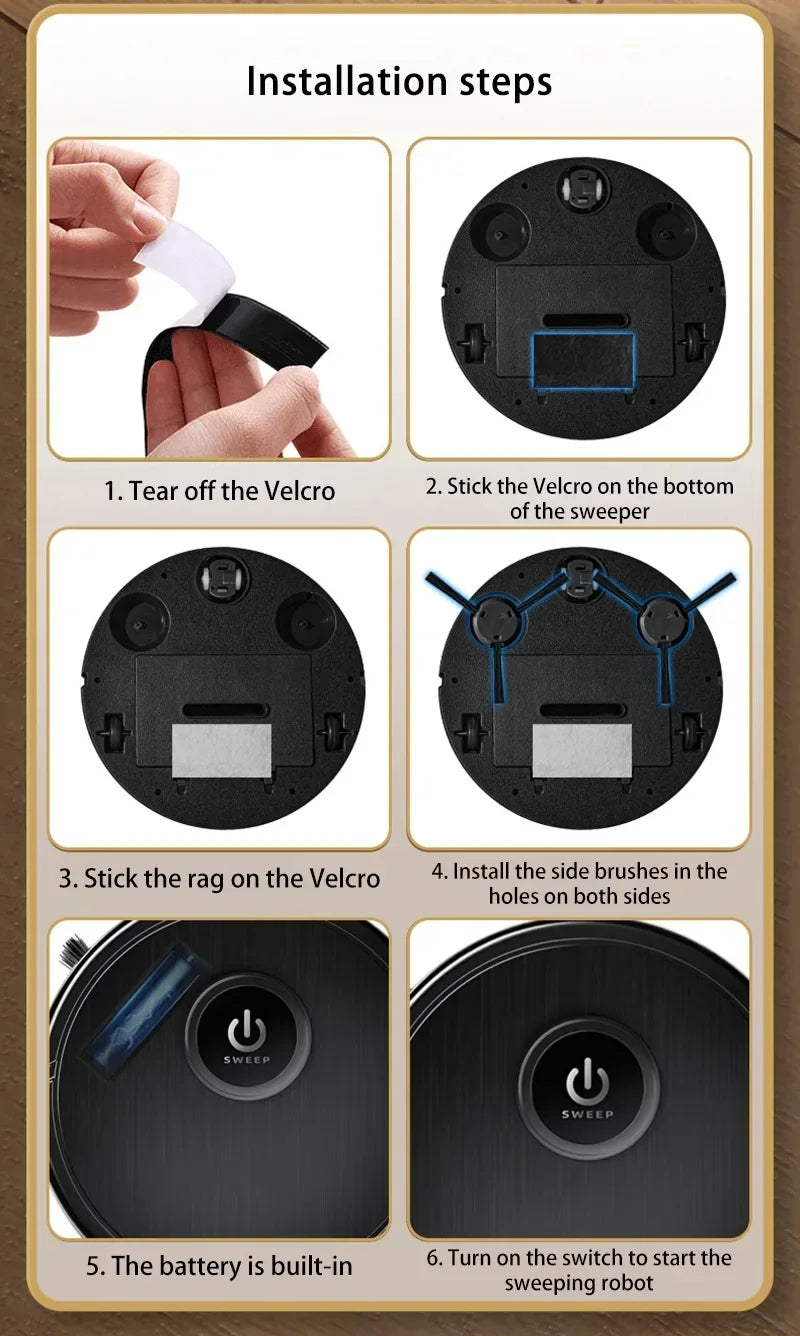 Robot Vacuum Cleaner — 6000Pa, Laser Navigation