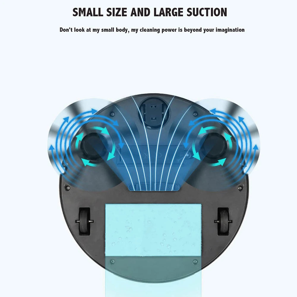 Smart Mini Robot Vacuum — Sweep, Mop, Wireless
