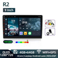 2-DIN Android Autoradio — 7/9/10", CarPlay, Android Auto, GPS, 4G, 8-Kern, 4GB+64GB