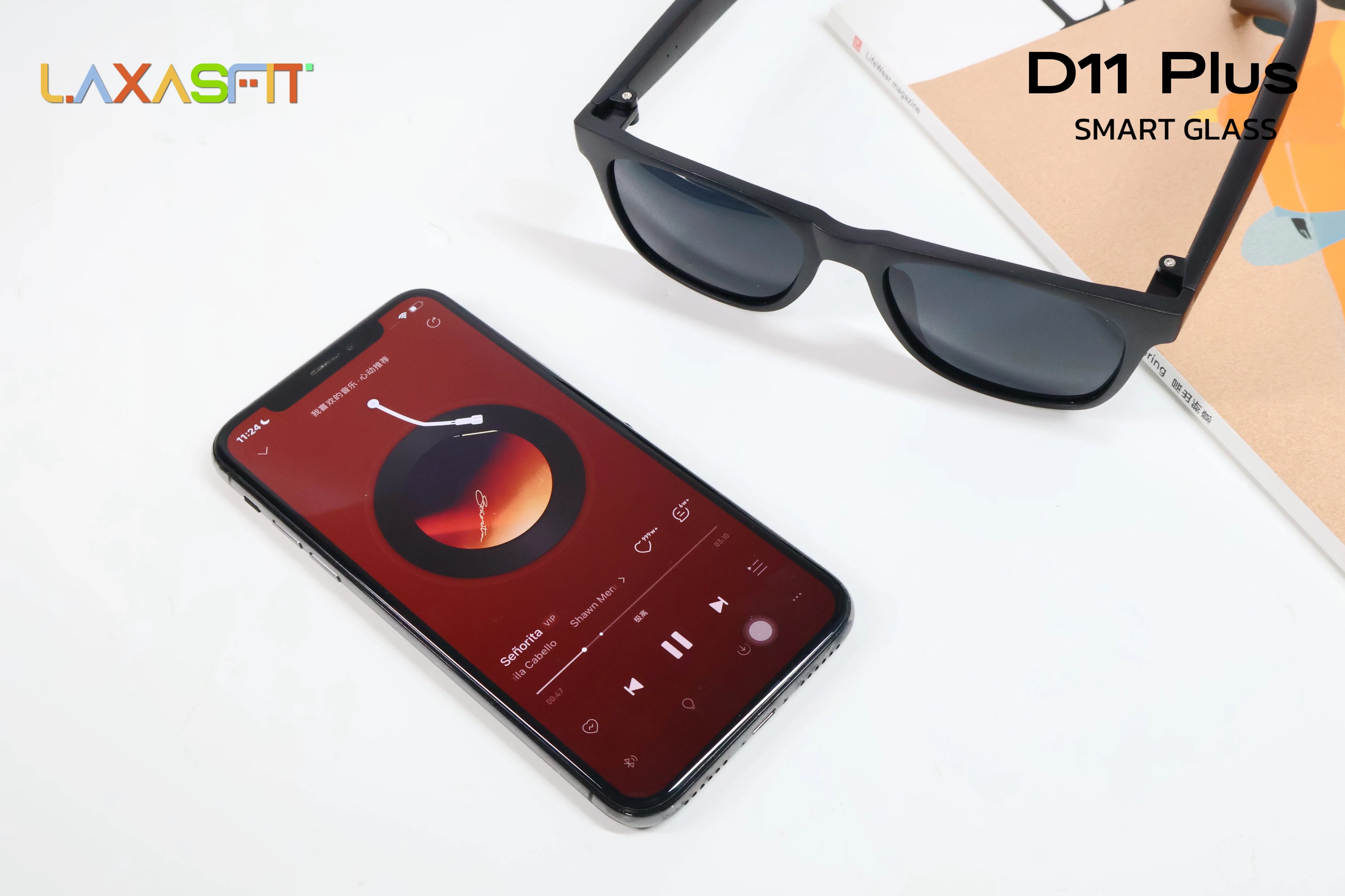 LAXASFIT Smart Glasses — Voice Calls, UV Polarized
