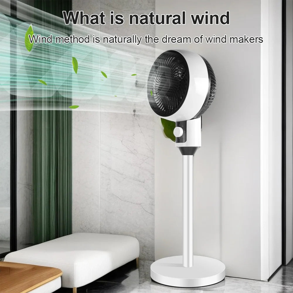 Air Circulation Fan Electric Fan Rechargeable Oscillating Fan 3-Gear Adjustment Stand Fan Household Air Circulation Fan