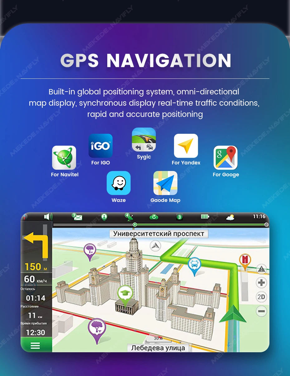VW Android 15 Radio — BT GPS, Car Multimedia