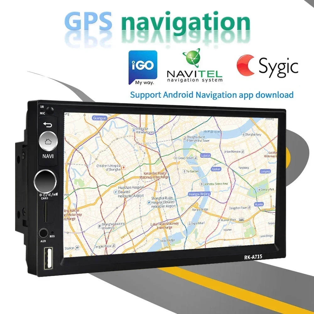 FIAT Panda 2 Din — 7" GPS, WiFi, Car Stereo