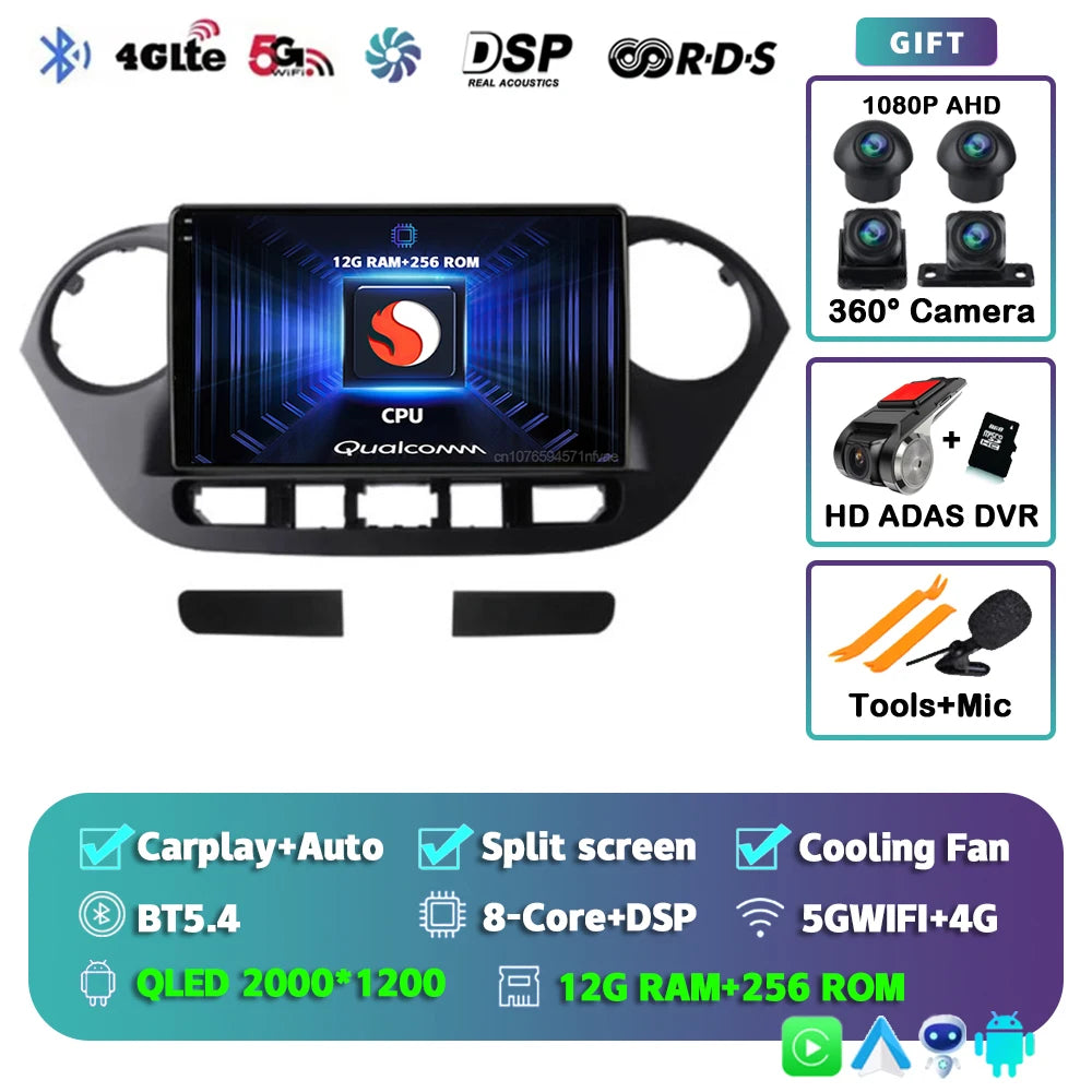Hyundai i10 Android 15 — 2K QLED, AI Voice