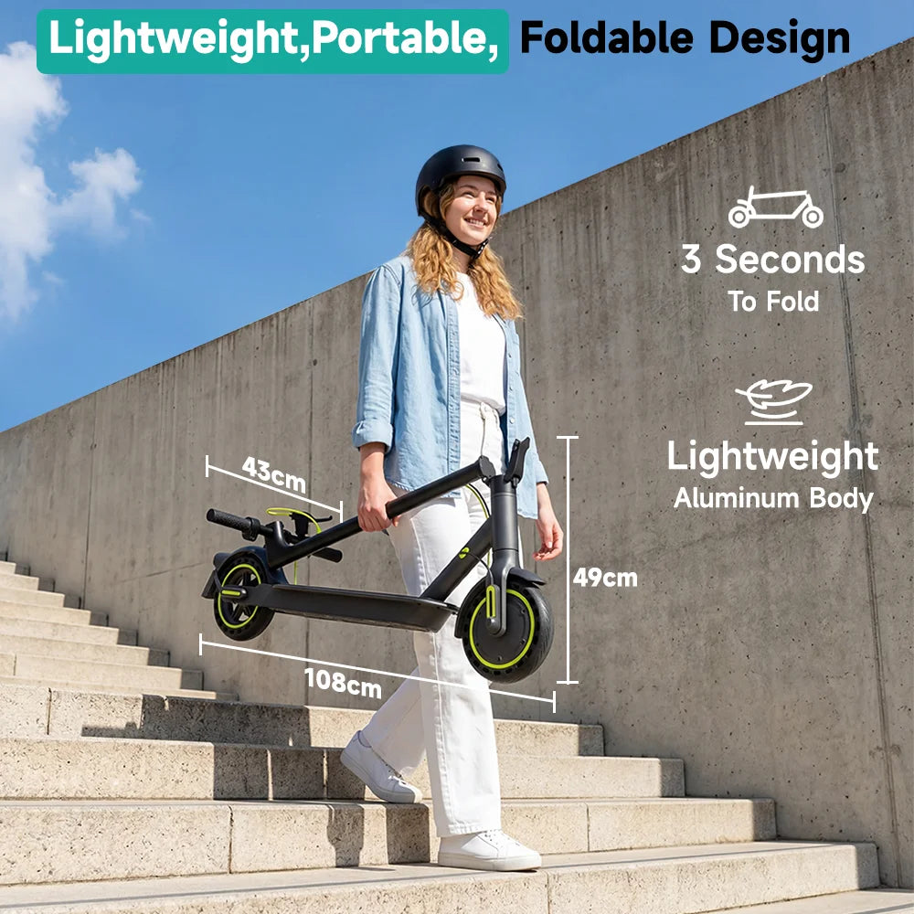 SEEMAR S1PRO Adult electric scooter, 36V 7.8AH, 350W (500W), 25-35KM, 8.5-inch tires Foldable e scooter with APP