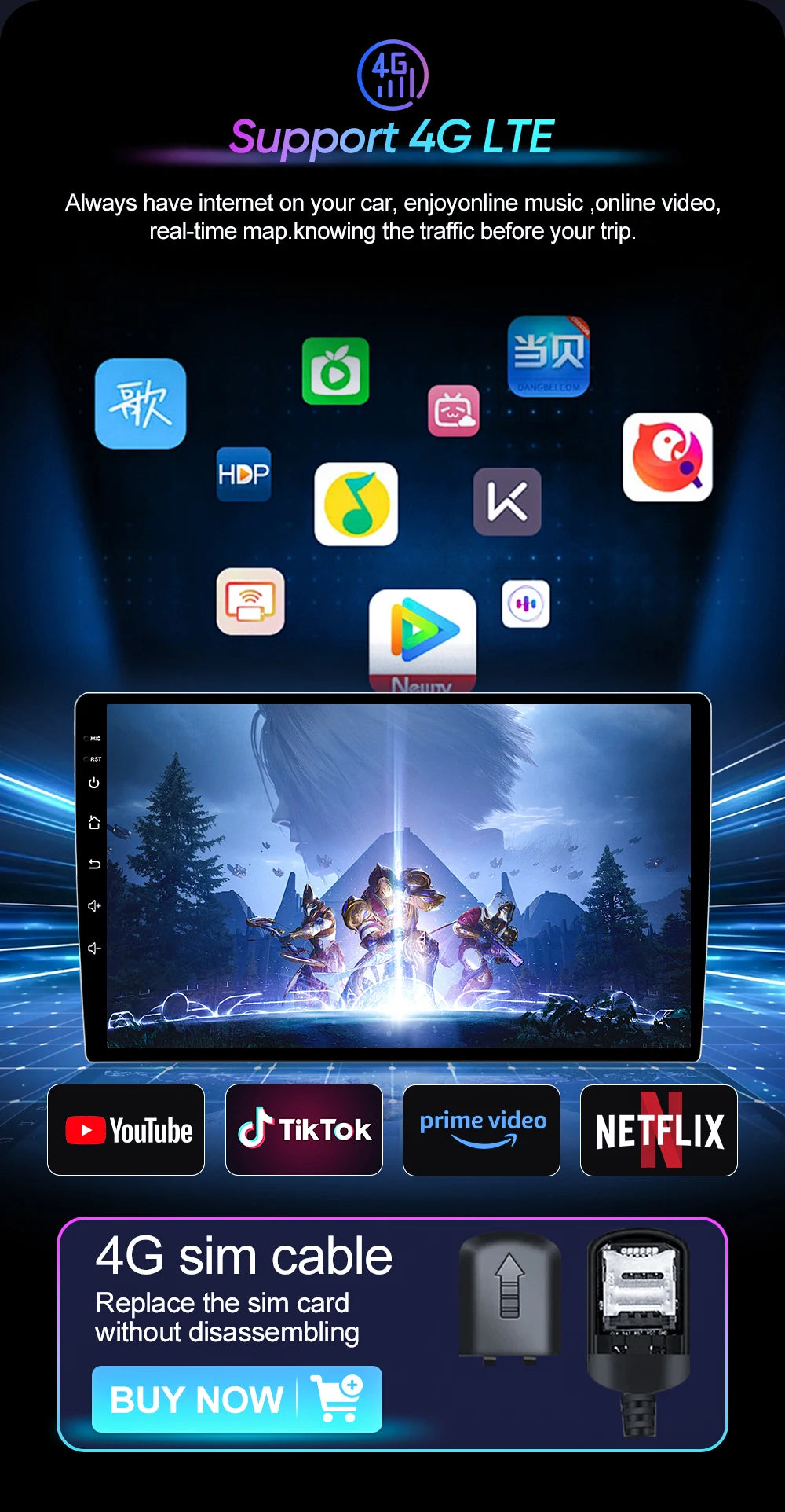 Peugeot 308 Car Radio — CarPlay, 5G WiFi