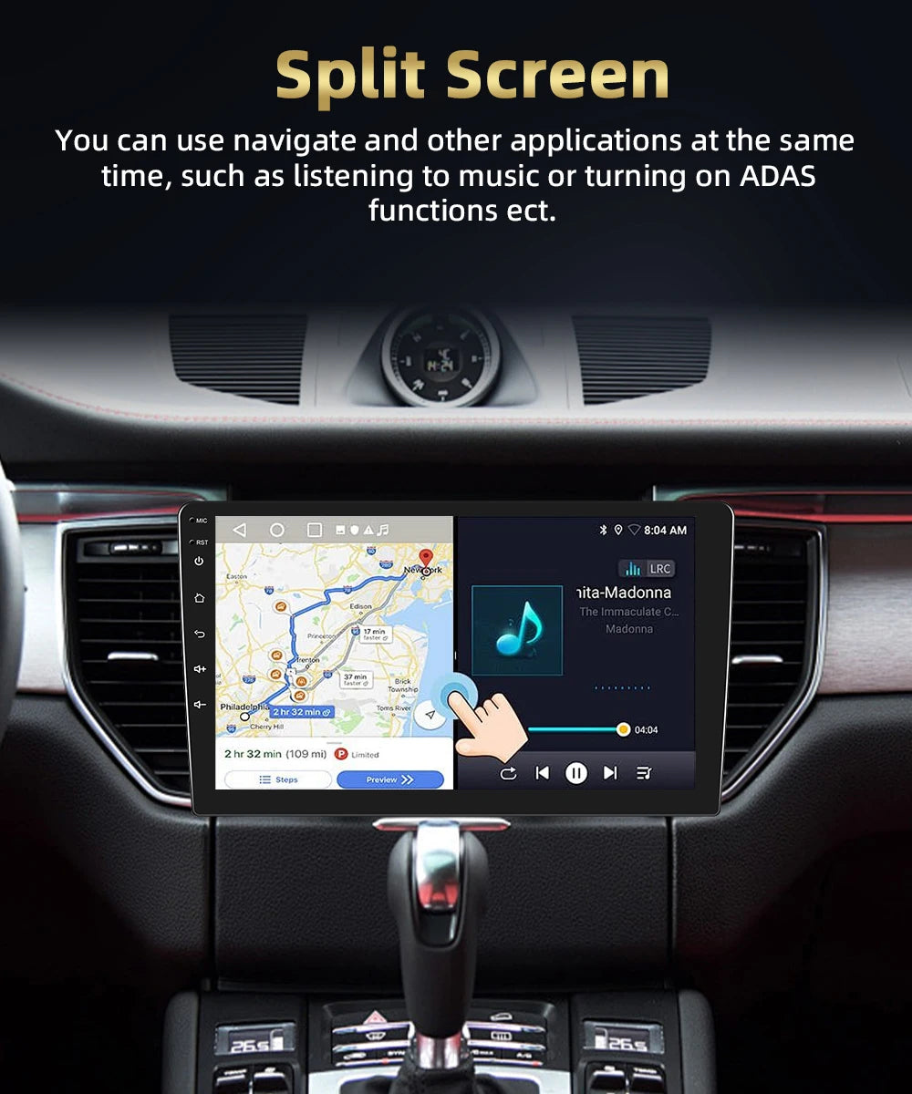 Podofo Hyundai Santa Fe — 8+128G, CarPlay, 4G