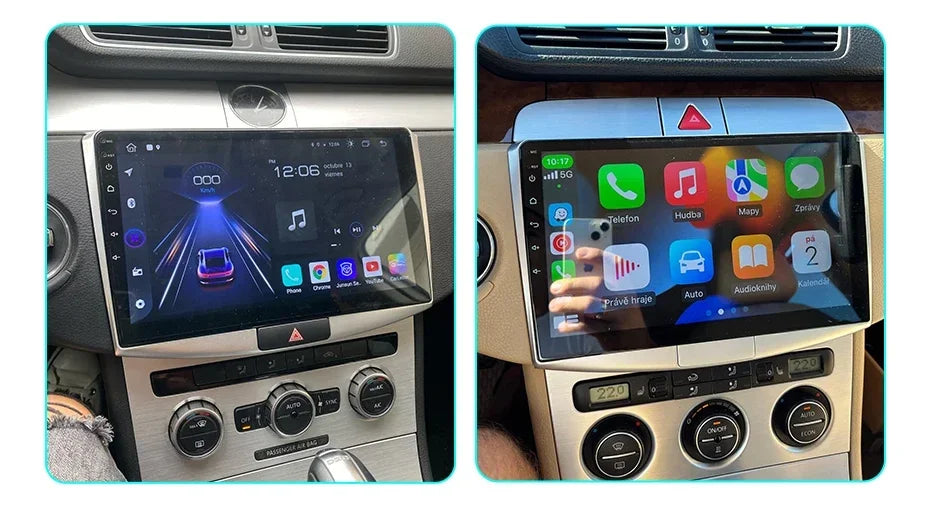 Junsun Wireless CarPlay Radio — VW Passat B6/B7 & CC 2005-2014, Android GPS, WLAN, DSP