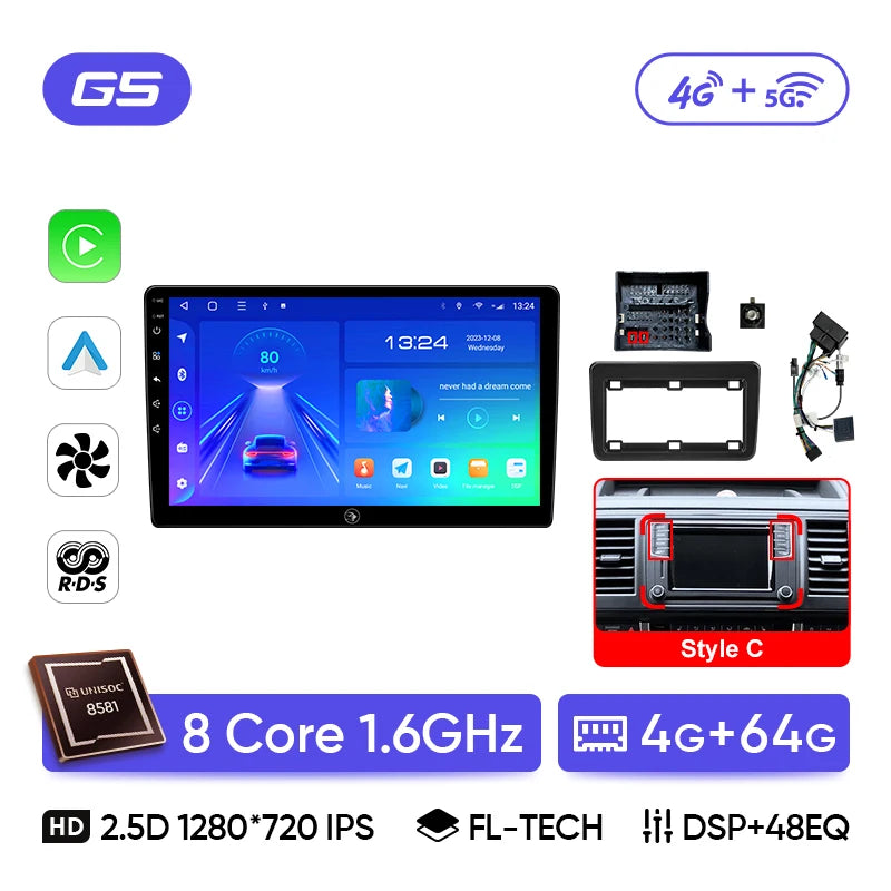 VW Amarok/T5 — Wireless CarPlay, HDMI, Android