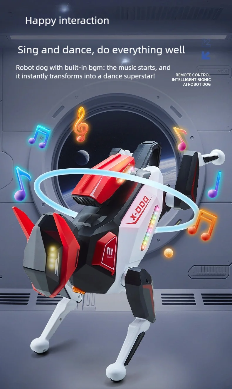 AI Simulation Robot Dog Intelligent Machine Dog Voice Command APP Control Programming Interactive Performs Acrobatics Robot Dog