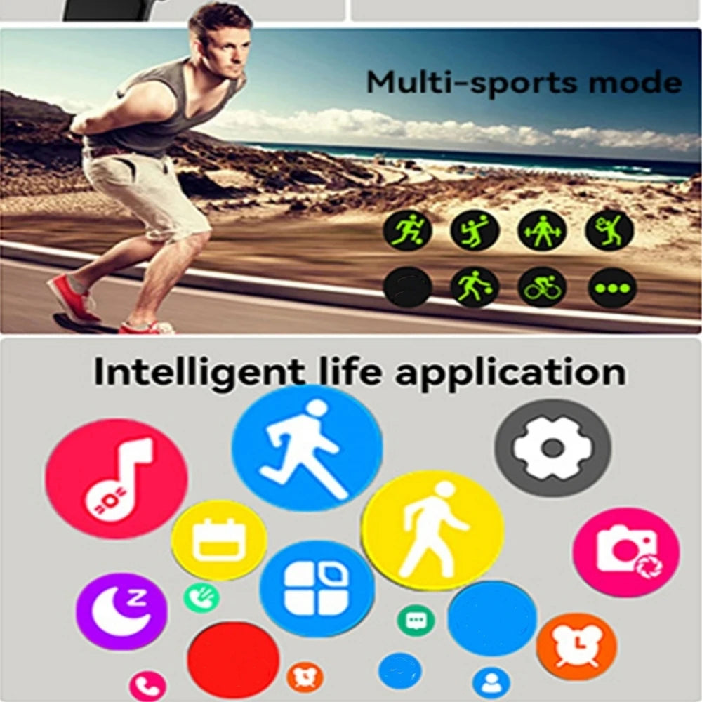 Smartwatch 2026 — 2,01" HD Full Touch, Bluetooth-Anrufe, Sport & Fitness
