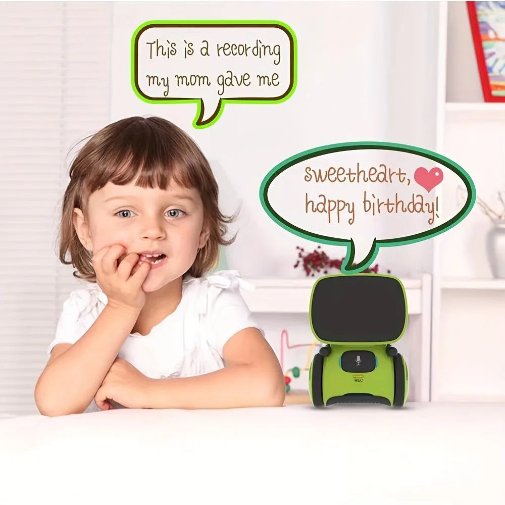 Multiple Languages Smart Voice Interactive Robot Dialogue Touch Mini Robot Recording Voice Changing Children's Toy Christmas