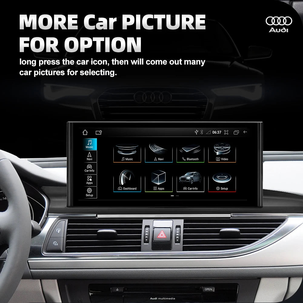 Audi A6/A7 Android 14 — 12.3", CarPlay, GPS