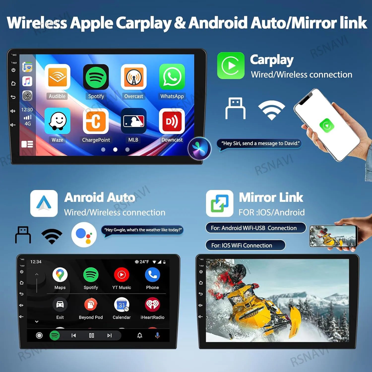 Kia Rio Android 15 — 2K Screen, CarPlay, GPS