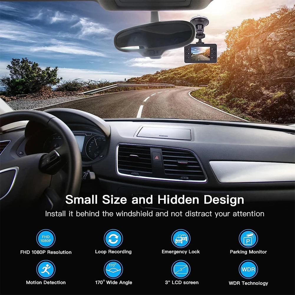 2.7" Dash Cam — GPS, Parking Monitor