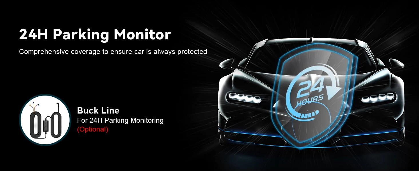 Kocam 2K Dash Cam — WiFi, GPS, Night Vision