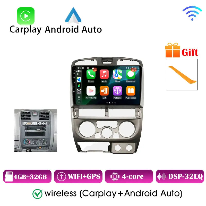 Isuzu D-Max Autoradio — Wireless CarPlay, Android Auto