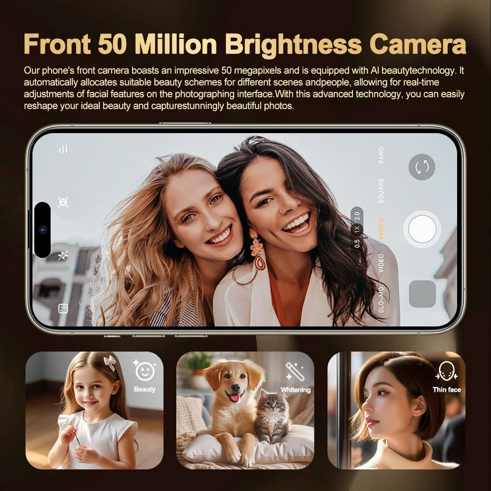 i16 Pro Max Display — AMOLED, Touch Screen