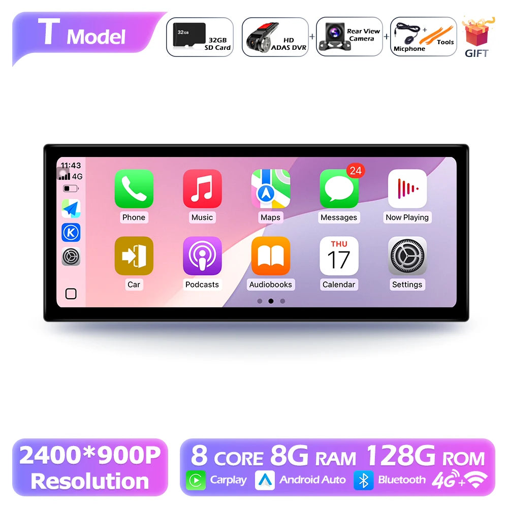 12,3" Android Autoradio — Mazda 3 Axela 2020-2022, 2400x900P, CarPlay, GPS, WiFi
