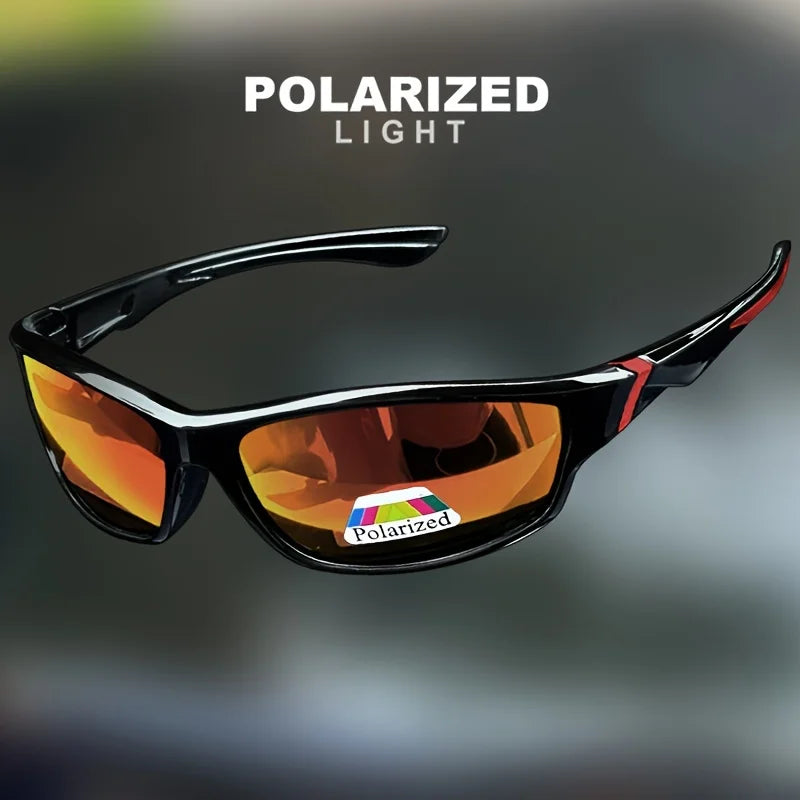 Lunettes de soleil sport vintage — UV400, anti-reflet, pêche, course et cyclisme, hommes et femmes