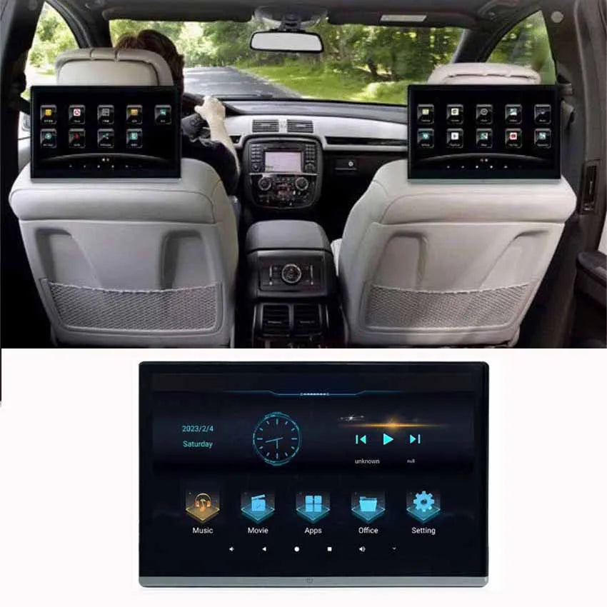 Headrest TV 13.3" — Android 11, Touchscreen