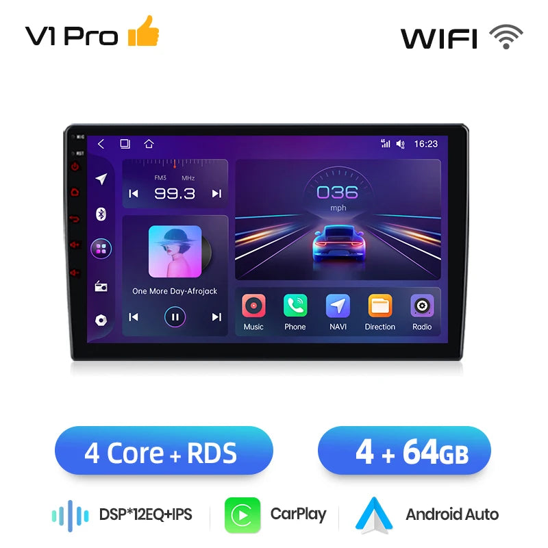 Junsun Autoradio sans fil CarPlay — VW Passat B6/B7 & CC 2005-2014, GPS Android, WiFi, DSP