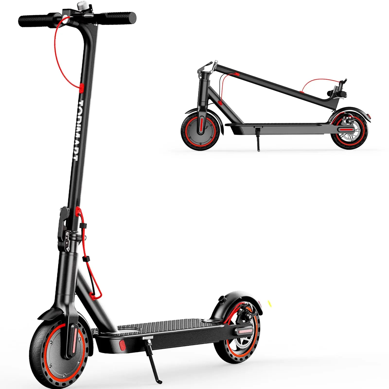 TODIMART T3 Foldable and Portable Electric Scooter with APP Control, 350W 36V 7.8Ah Motor, 25km/h Speed, 8.5" Tires