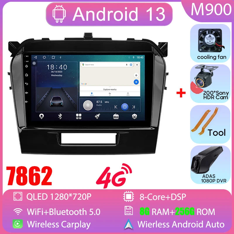 Suzuki Vitara — Android Car Radio, GPS, CarPlay