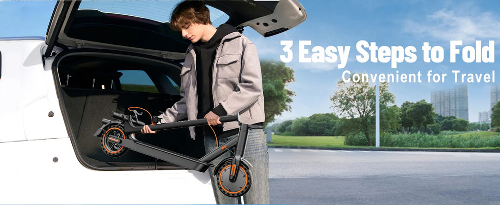 TODIMART T3 Foldable and Portable Electric Scooter with APP Control, 350W 36V 7.8Ah Motor, 25km/h Speed, 8.5" Tires