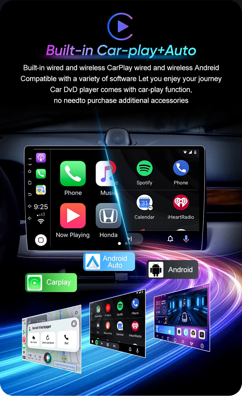 Peugeot 308 Car Radio — CarPlay, 5G WiFi
