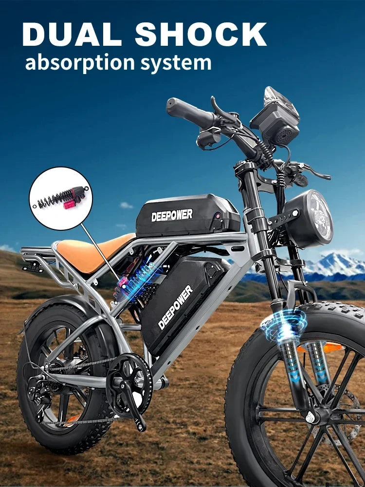 Electric Bicycle S8 — 3500W, Fat Tire, Disc Brakes