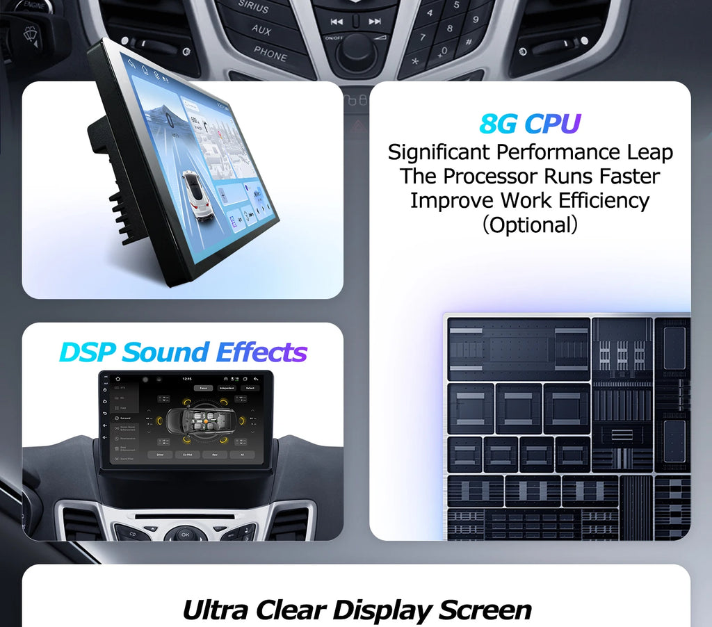 Ford C-MAX/Kuga — Android 16, GPS, CarPlay
